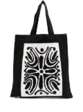 10 CORSO COMO abstract print tote bag - Black
