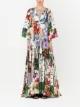 Dolce & Gabbana long patchwork-print dress