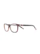Image 2 of MISSONI EYEWEAR tortoiseshell-effect rectangle-frame glasses