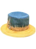 Alberta Ferretti tie-dye bucket hat - Blue