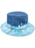 Alberta Ferretti tie- dye print hat - Blue
