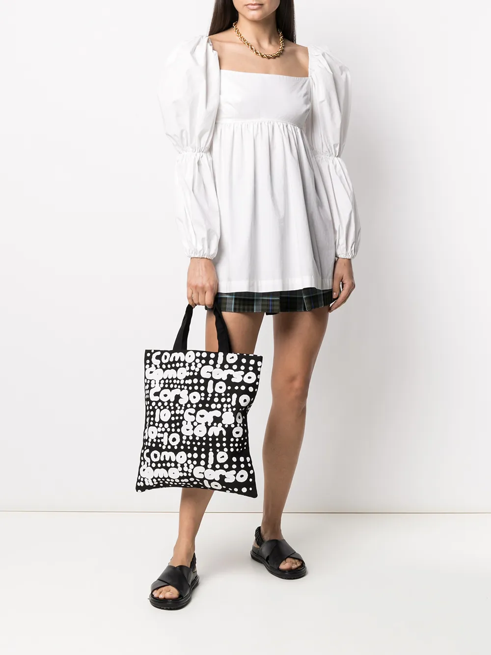 10 CORSO COMO logo polka-dot print tote bag | Image 2