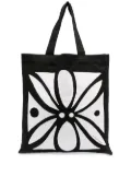 10 CORSO COMO abstract floral print tote bag - Black