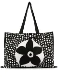10 CORSO COMO floral-print tote bag - Black
