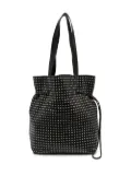 10 CORSO COMO spot print leather bucket shoulder bag - Black
