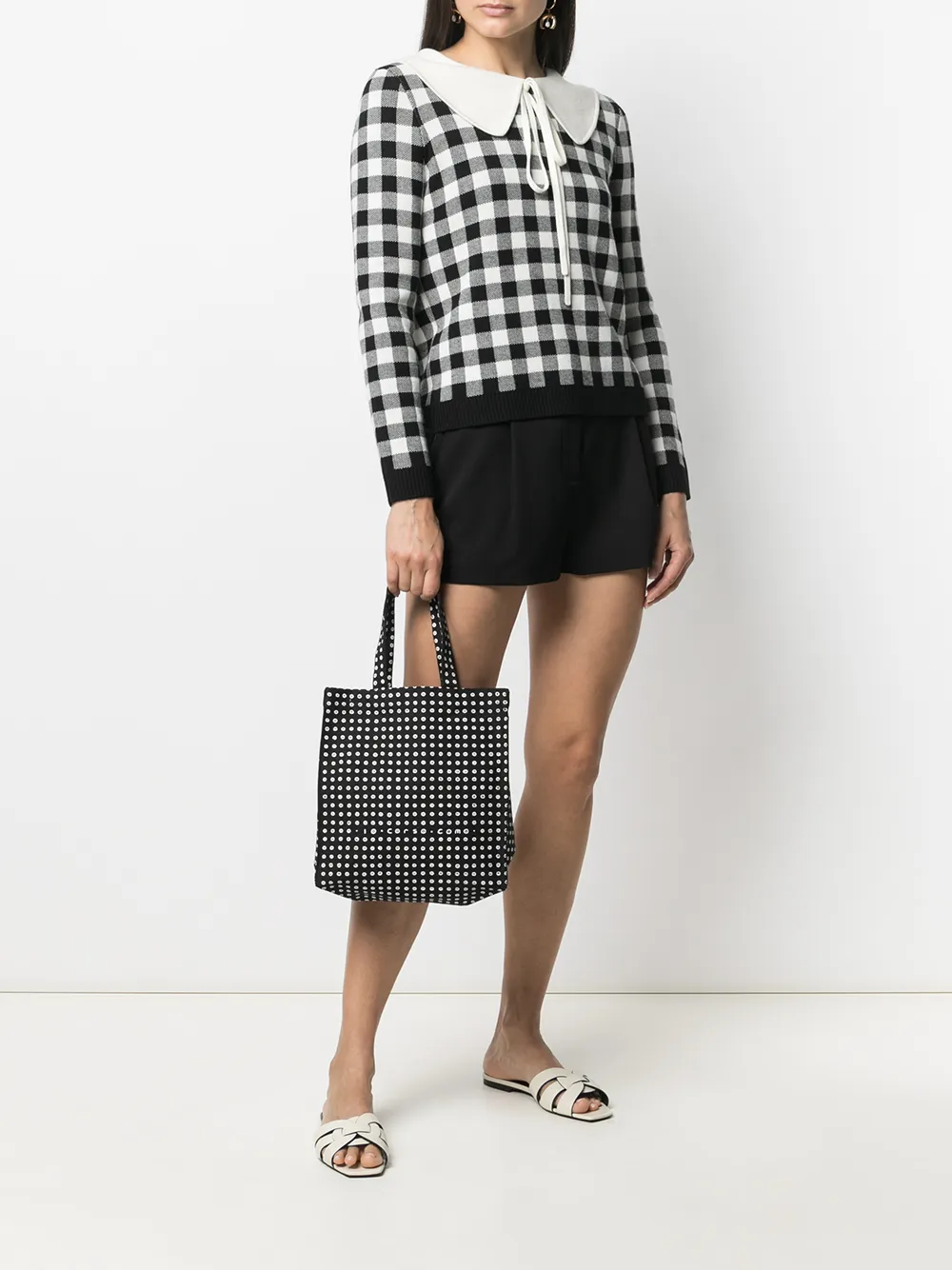 10 CORSO COMO Bolsa tote de algodão com estampa | Image 2