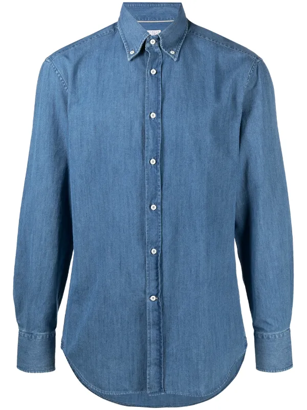 Shop Brunello Cucinelli button-down 