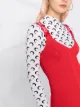 Off-White knitted V-neck sleeveless dress
