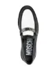 Moschino logo-plaque leather loafers