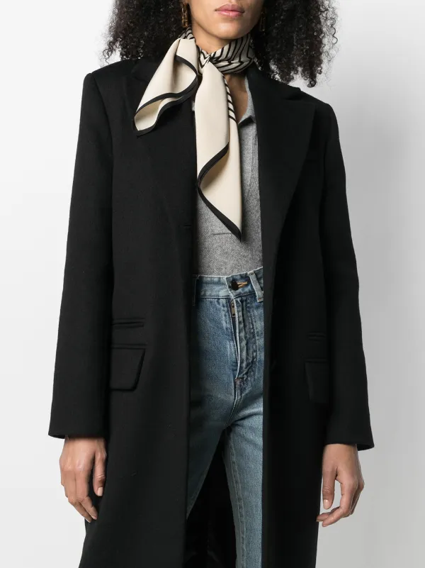 Toteme トーテム ストライプスカーフ Toteme トーテム スカーフ SIGNATURE MONOGRAM SILK BLANKET