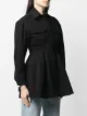 Alexander Wang single-breasted gathered coat