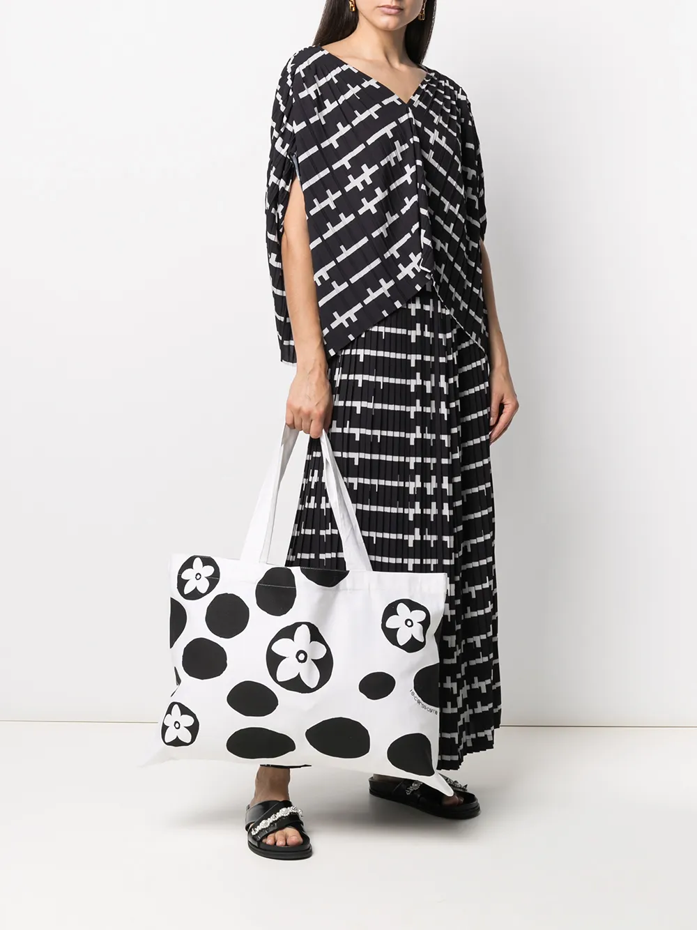 10 CORSO COMO tote con flores y lunares estampados | Image 2