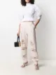 Image 2 of Alberta Ferretti brocade embellished tapered trousers