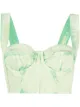 Imagen 1 de Alberta Ferretti top de mezclilla corto