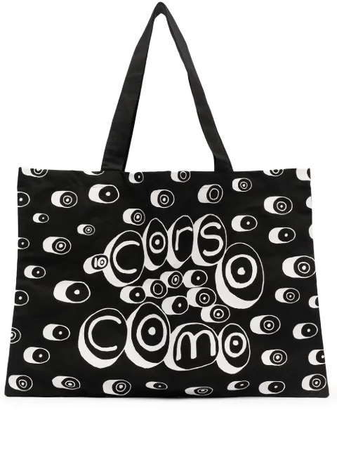 10 CORSO COMO شنطة عملية بطبعة جرافيك
