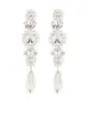 Image 1 of Simone Rocha crystal-embellished drop earrings