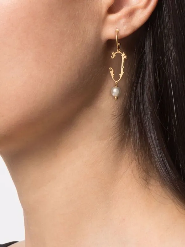 simone rocha initial earrings