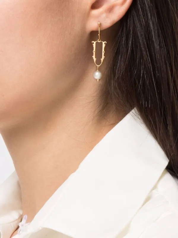 simone rocha initial earrings