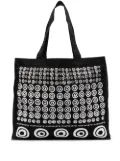 10 CORSO COMO circle logo canvas tote - Black