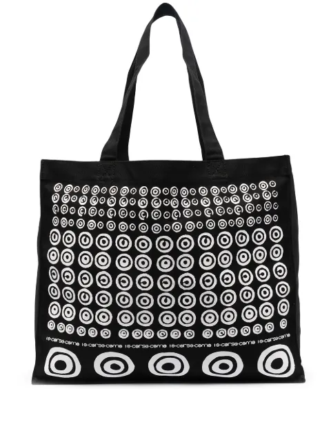 10 CORSO COMO circle logo canvas tote