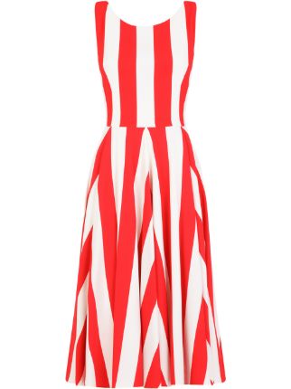 Dolce gabbana striped on sale dress