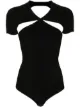 Image 1 of Khaite Vita cutout-detail bodysuit