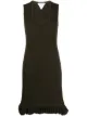 Image 1 of Bottega Veneta knitted fringe-trim dress