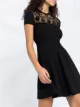 Valentino polka dot embroidery knitted dress