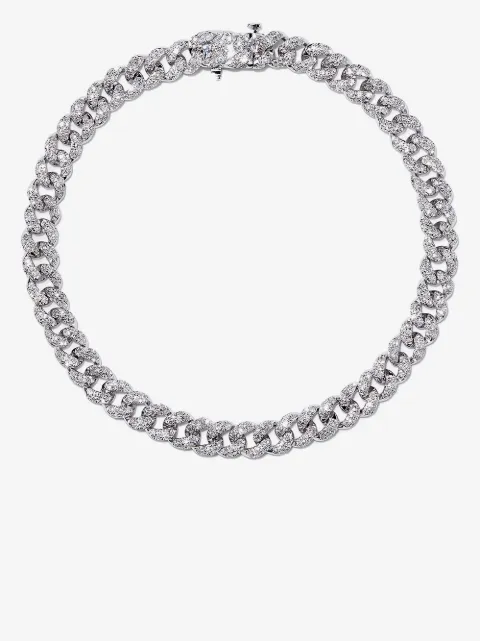 SHAY 18K white gold and diamond pavé bracelet