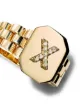 SHAY anillo de sello en oro amarillo de 18kt con diamantes