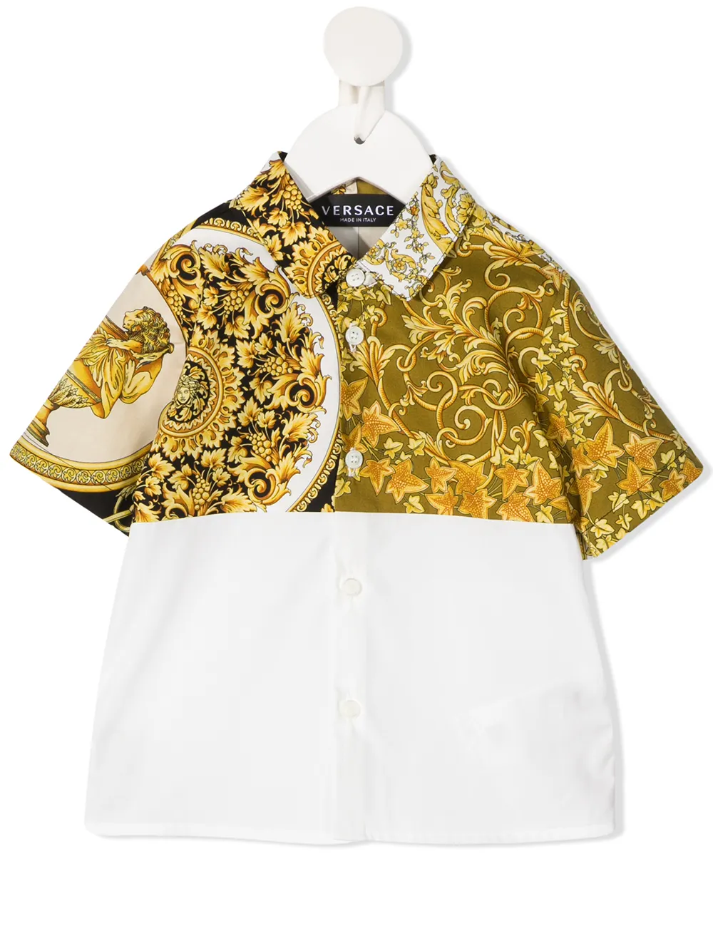 

Versace Kids two-tone shirt - White