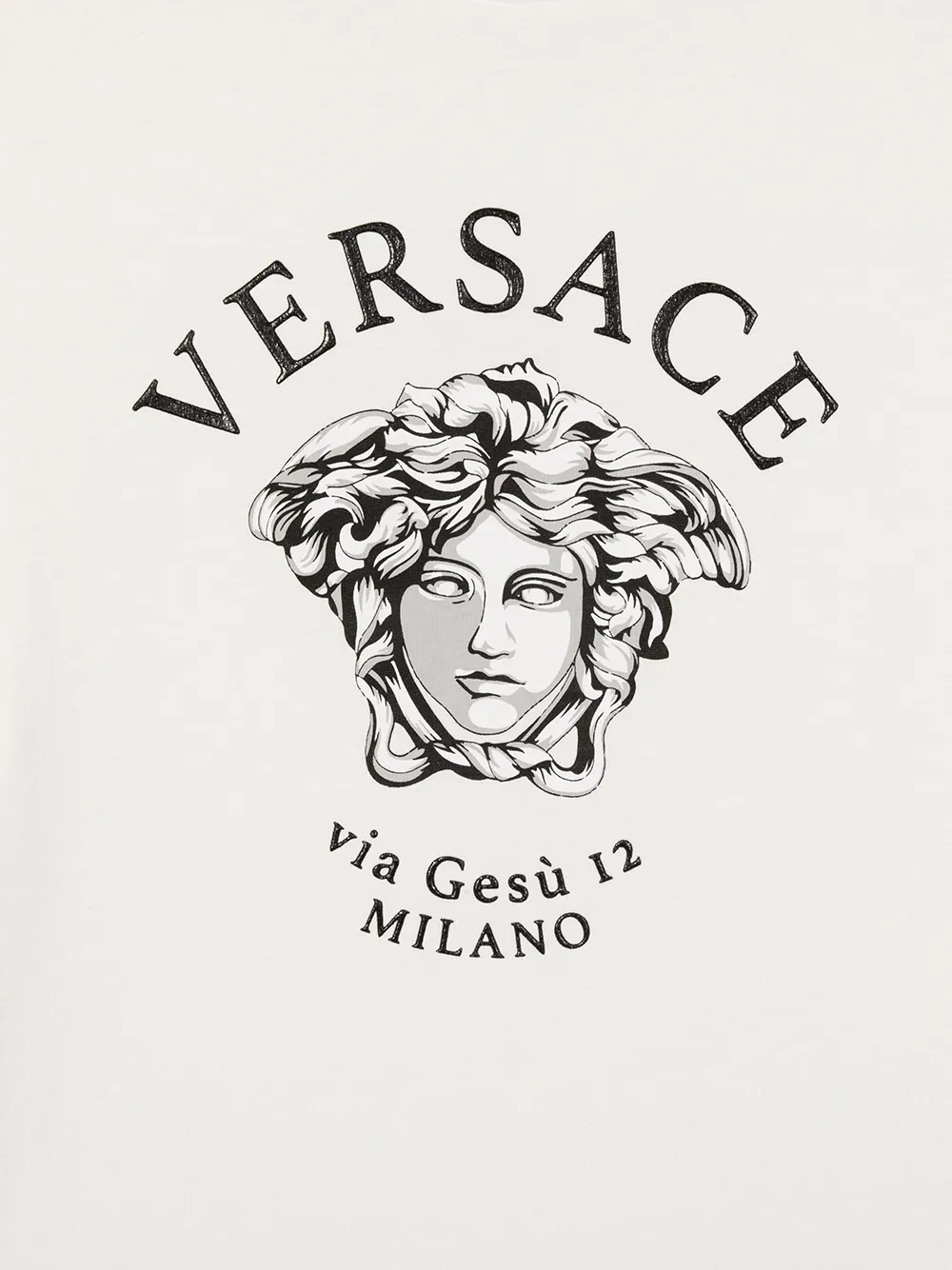 футболка с принтом Medusa Versace Kids 1614429176