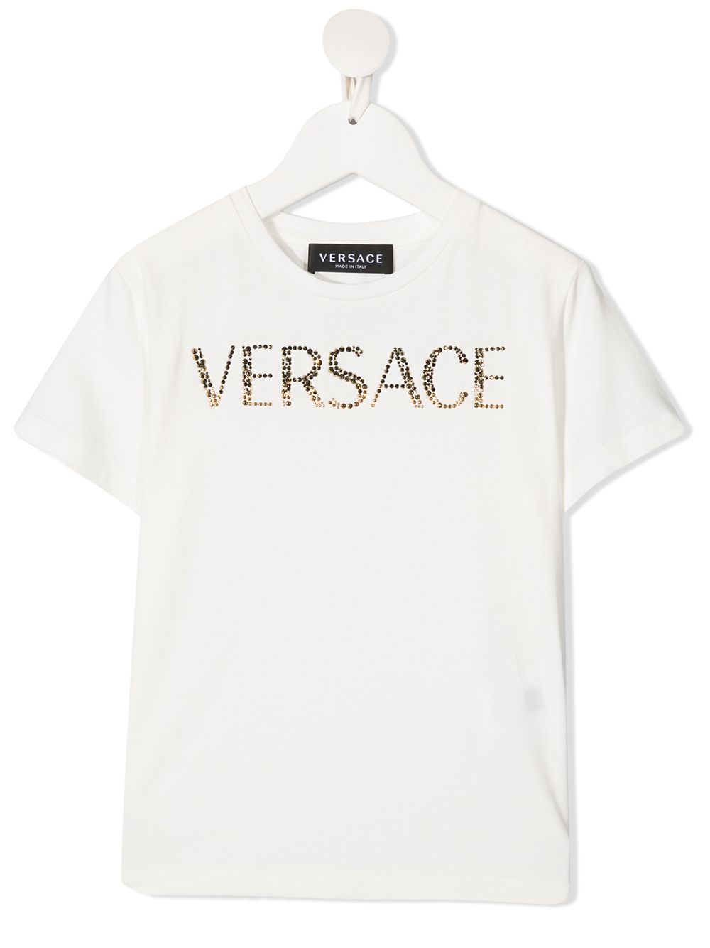 Versace Kids stretch-cotton Logo Embellished t-shirt - Farfetch