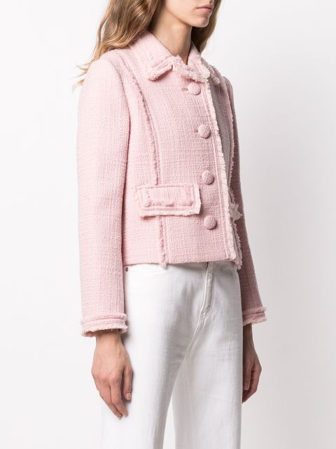 tory burch pink tweed jacket