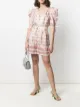 Image 2 of Alberta Ferretti high-rise check-print satin shorts