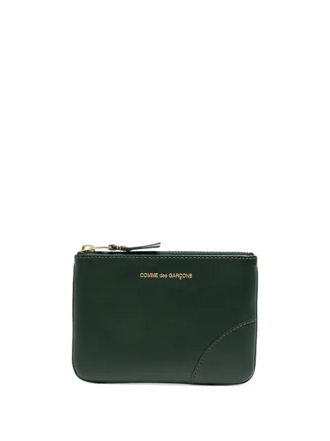 Comme Des Garçons Wallet logo-print zip-up wallet