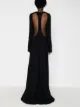 MAXIMILIAN cut-out maxi gown