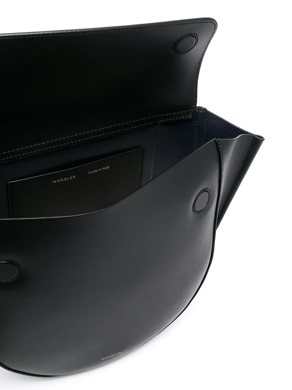 Wandler Curved Top Handle Bag In Black