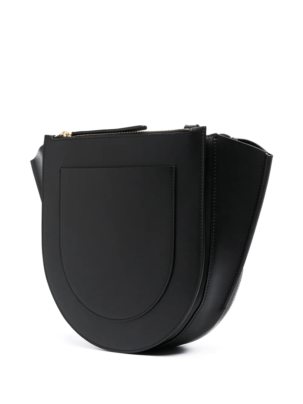 Wandler Curved Top Handle Bag In Black