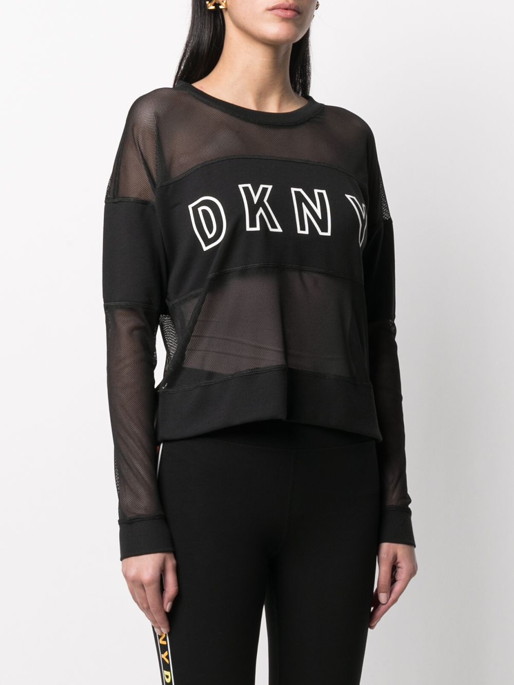 фото Dkny футболка с прозрачными вставками