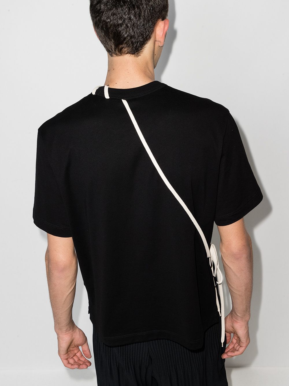 Shop Craig Green Laced Short-sleeve T-shirt In Black