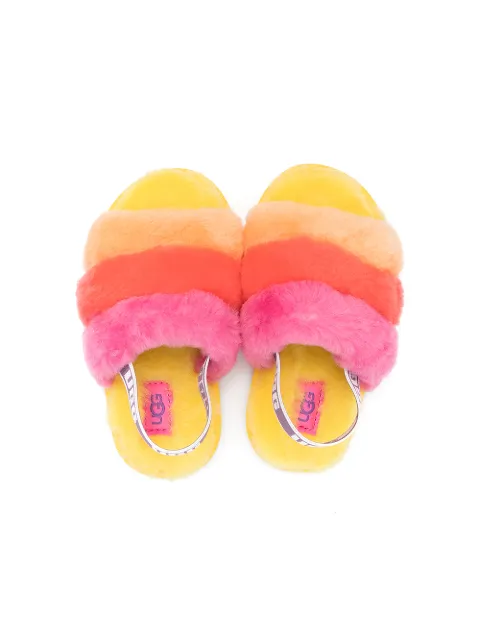 ugg faux fur sandals