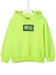 Image 1 of Diesel Kids neon logo print hoodie