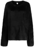 TOTEME oversized fur jumper - Black