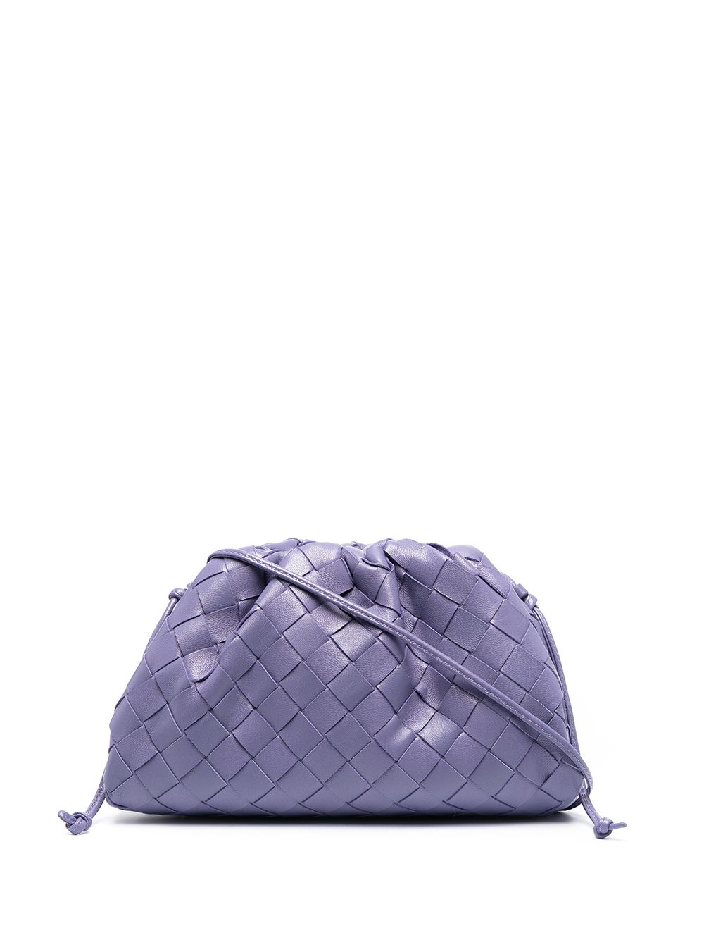 фото Bottega veneta сумка the mini pouch с плетением intrecciato