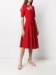 Stella McCartney Abito midi con dettaglio cut-out