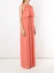 Nk silk ruffled long dress