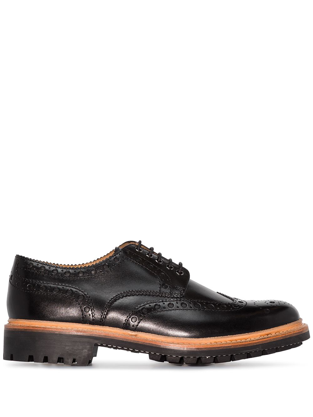 фото Grenson archie leather derby shoes