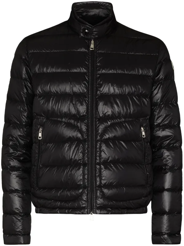 Moncler Padded zip front Jacket Black FARFETCH MY