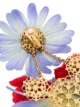 Dolce & Gabbana أقراط بتصميم زهور أرجوانية